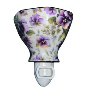 Baum Bros Formalities Ceramic Porcelain Nightlight. EUC